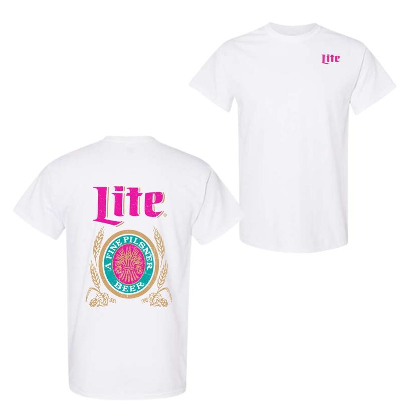 Vintage Miller Lite Shirt, Unisex Shirt, Lite A Fine Pilsner Beer Shirt