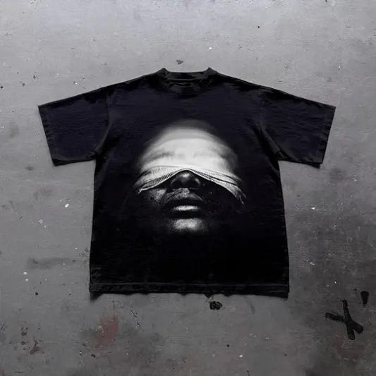 Vintage Mummy Portrait Graphic Print Cotton T-Shirt, Y2k Shirt, Unisex T-Shirt, Gift For Men Women