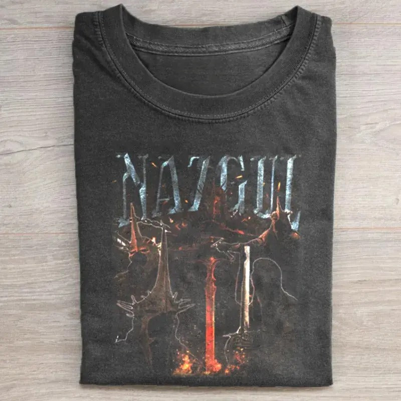 Vintage Nazgul Graphic Tee - The Lord of The Rings Movie Shirt - LOTR Shirt - Gift for Book Lover - Men's Top - Menswear Hoodie Tshirt