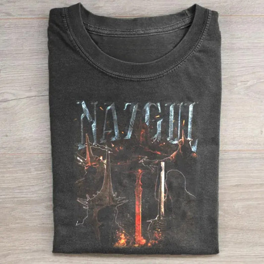Vintage Nazgul Graphic Tee - The Lord of The Rings Movie Shirt - LOTR Shirt - Gift for Book Lover - Men's Top - Menswear Hoodie Tshirt