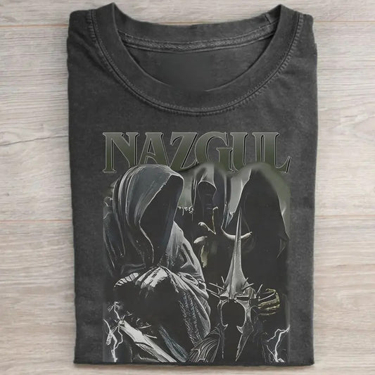 Vintage Nazgul Lord of The Rings Graphic Tee - Black Riders - Ringwraiths - Middle Earth - Rings of Power - Movie Shirt for Men - Top, Menswear Hoodie Tshirt