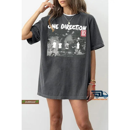 Vintage One Direction Shirt, 1D One Direction Shirt, Up All Night Tour 2024 Shirt, One Direction Merch Shirt, 1D Midnight Memorie Shirt