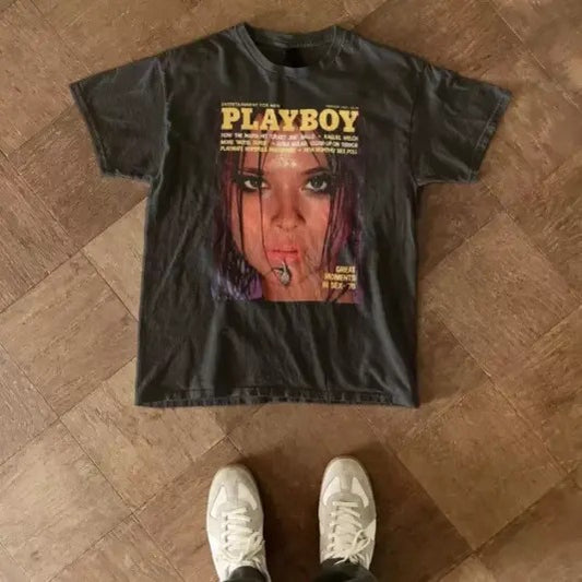 Vintage Playboy February 1977 print ad tee, Unisex T-shirt, Y2k Shirt, Gift For Men Women