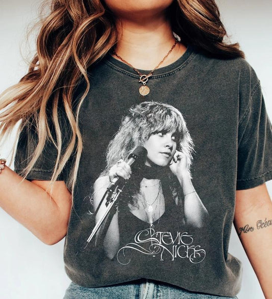 Vintage Retro 90s Stevie Nicks  2 Side Unisex Tshirt Hollywood, Don't Be A Lady Be A Legend Shirt, Stevie Nick Tour Shirt, Gift for Men for Woman, Top