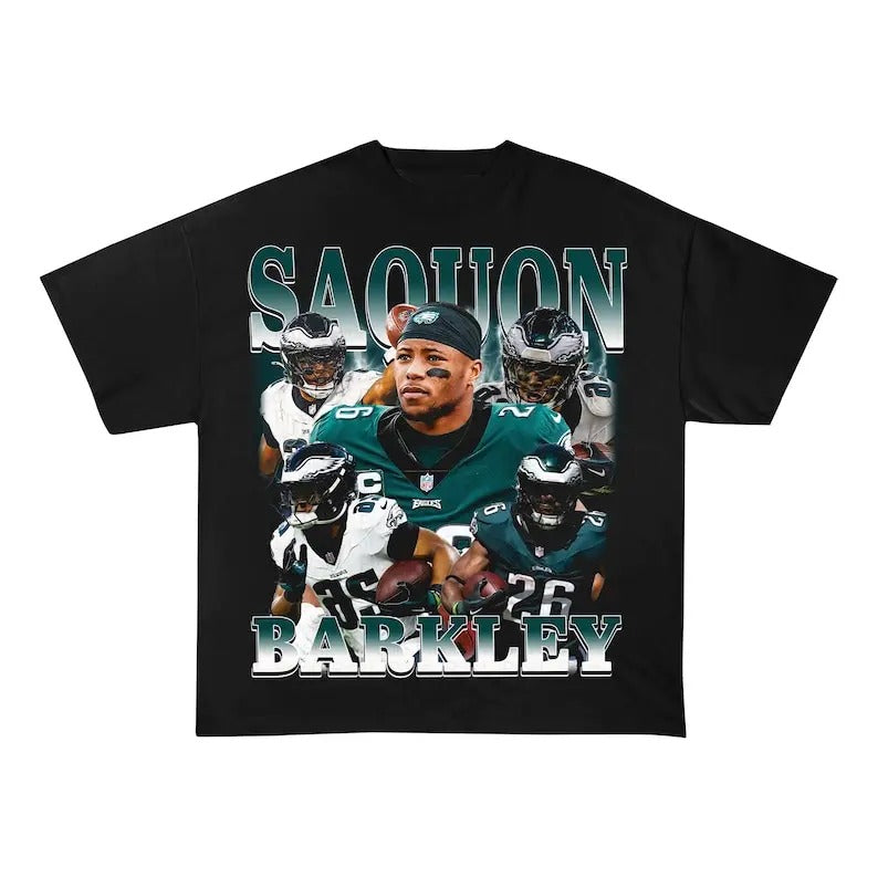 Vintage Saquon Barkley Shirt | Vintage Tee Graphic T-Shirt Sweatshirt Hoodie | Sport Tee - Gift For Fan
