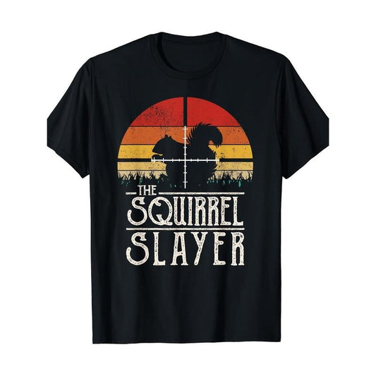 Vintage Sunset Vintage Style Squirrel Hunt Squirrel Killer T-shirt Made in USA