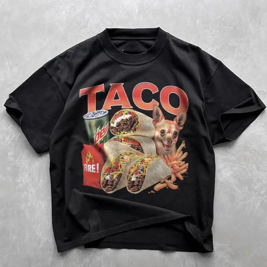 Vintage Taco Bell 90's Bootleg Graphic T-shirt, Funny Meme Unisex Tee, Gift For BoyfrIend Girlfriend