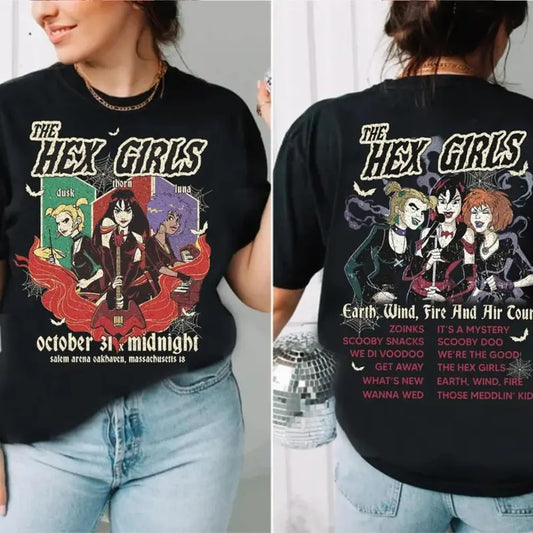Vintage The Hex Girls Tour Rock Band T Shirt And Crewneck Sweater, The Hex Girls Rock Band Music Shirt, Hex Girls Shirt, Hex Girls Songs, Unisex Short Sleeve Tee Shirt