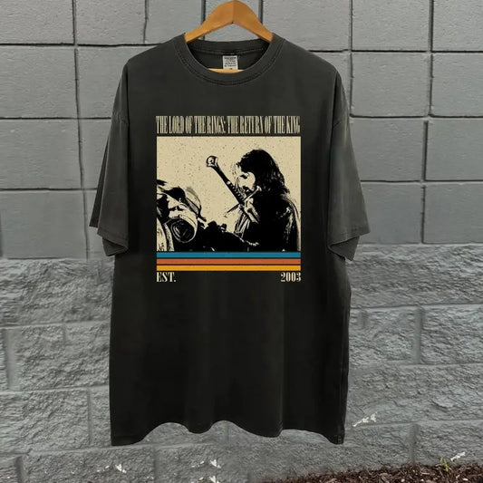 Vintage The Lord of The Rings Movie Graphic Tee - The Return of The King Shirt - Frodo Baggins - Éomer - Gandalf - Aragorn - The Hobbits