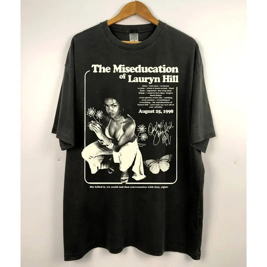 Vintage The Miseducation of Lauryn Hill Graphic Tee - Ms. Lauryn Hill - The Fugees - 90s Hiphop Artist Shirt - Music Shirt - Hiphop Graphic Tee Menswear Top