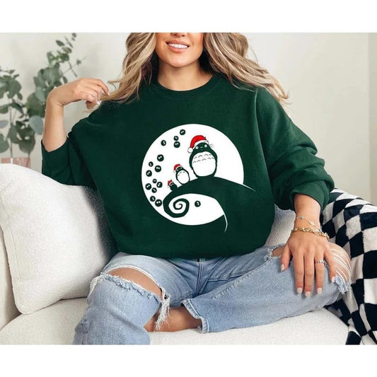 Vintage Totoro Christmas Shirt, Studio Ghibli Shirt, Spirited Away, Miyazaki Hayao, Studio Ghibli Fans, Anime Fans Gift