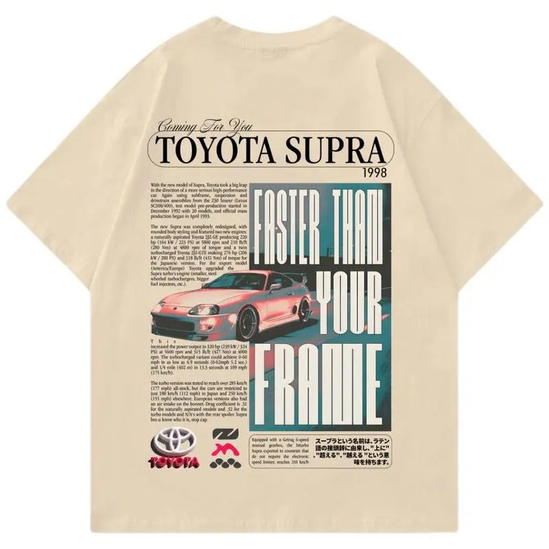 Vintage Toyota Supra Unisex T-shirt, JDM T-shirt, JDM Car Enthusiast T-shirt, Street Racing Shirt, Vintage Car Shirt