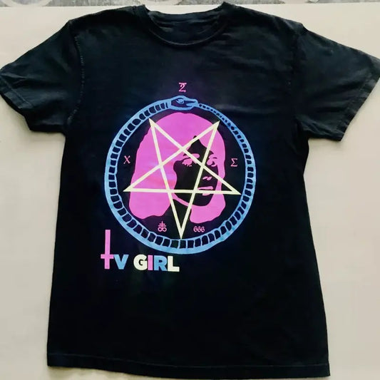 Vintage Tv Girl Band Concert Unisex Gift For Fans Unisex  - Music Band Poster Streetwear Human Tshirt Shortsleeve Menswear Top tv girl