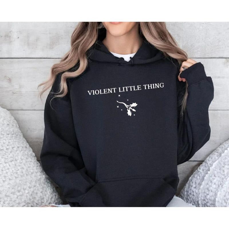 Violent Little Thing Sweatshirt, Fourth War Collage Shirt, Dark Academia, Xaden Hoodie, Onyx, Flame, Storm, Riorson, Romantasy Lover, Fantasy, Unisex Sweater Pullover Tee