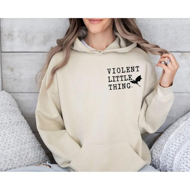 Violent Little Thing T Shirt, Basgiath War College Sweatshirt, Violet Sorrengail T Shirt, Fourth Wing Shirt, Fourth Wing Merch, Dragon Rider Hoodie, Unisex Sweater Pullover Tee