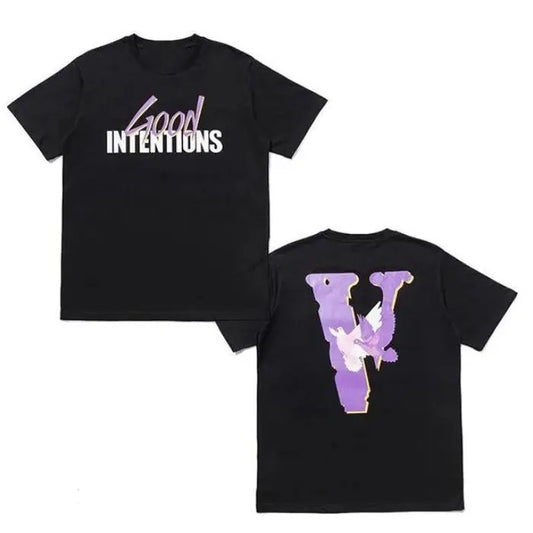 Vlone Nav X Doves Good Intentions Tee, V-Lone T-Shirt, Big V Letter V.Lone Shirt