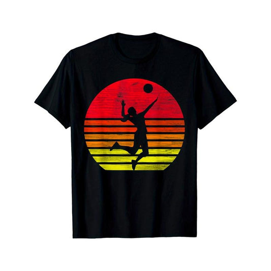 Volleyball retro volleyball player T-Shirt made in usa