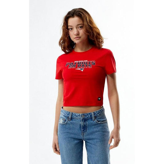 WILD COLLECTIVE Women's NFL Wild Collective x PacSun New England Patriots Baby T-Shirt