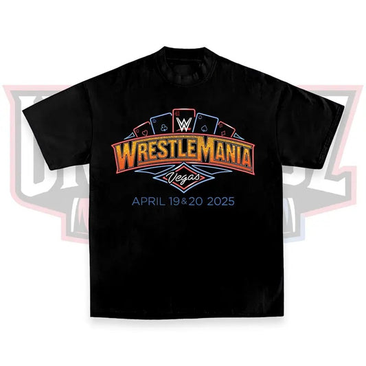 WWE WrestleMania 41 Announcement T-Shirt Unisex Graphic for WWE Fans Clothing, Menswear Cotton Crewneck, Unisex Design Top Streetwear Sweatshirts Comfort Fit