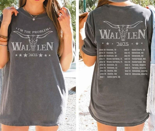 Wallen Country Tour Tee Braves 98 Vintage Music Shirt