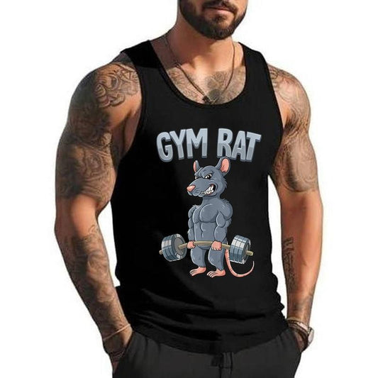 Weight Training Deadlift Gym Rat Unisex Tank Top, Cotton, Size S-3XL
