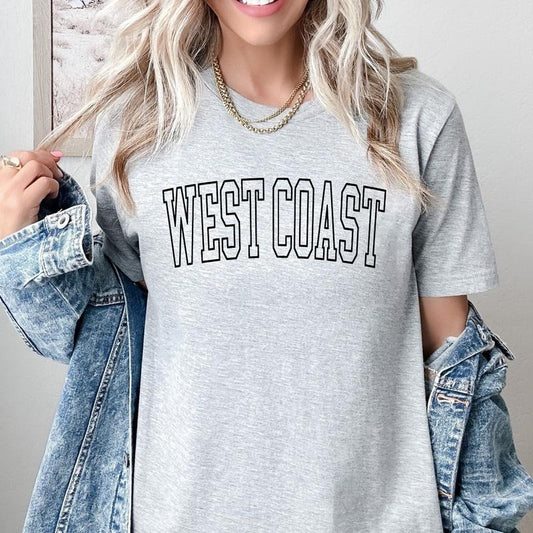 West Coast T-Shirt Hometown Western Tshirt West Coast Tee Soft Print Shirt Oversized Fit T-Shirt West Coast Tshirt Hometown West Coast Shirt Casual Comfort