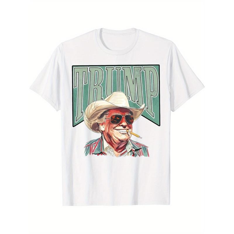 Western Trump Cowboy, Make America Great Trump Daddy, MAGA T-Shirt made in usa