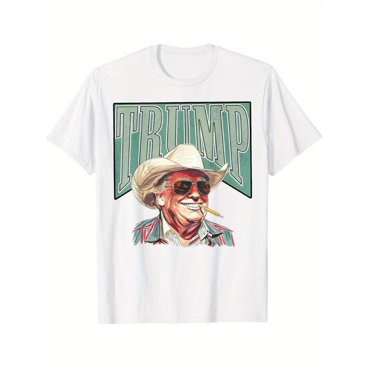 Western Trump Cowboy, Make America Great Trump Daddy, MAGA T-Shirt made in usa