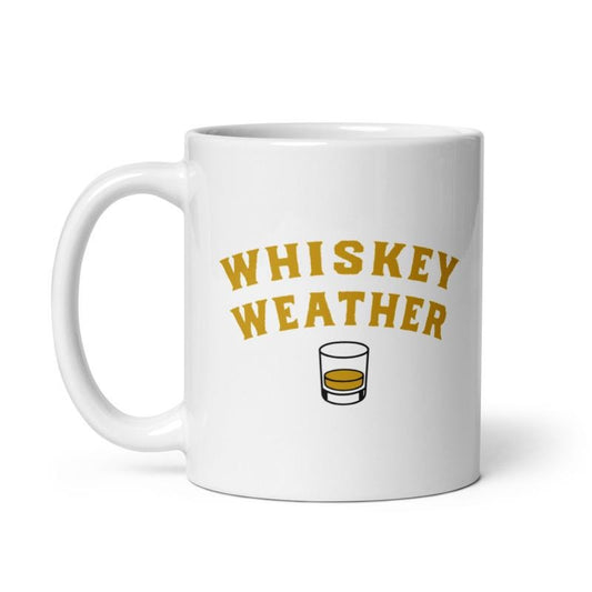 Whiskey Weather Mug Funny Liquor Drinking Lovers Novelty Cup-11oz Funny Coffee Mugs Ceramic Printed Drinkware Cup