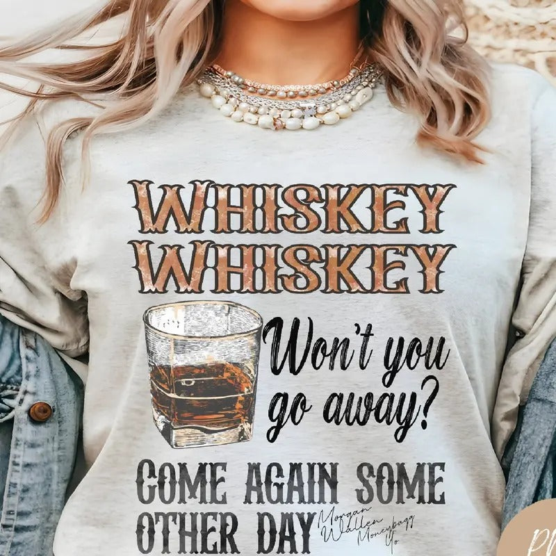 Whiskey Whiskey, Morgan Tshirt, Country Music Tshirt, Whiskey Tshirt, Wallen Shirt, Unisex Short Sleeve Tee Shirt
