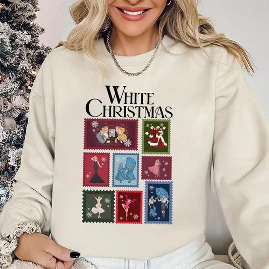 White Christmas Movie Sweatshirt, Movie 1954 Shirt, Christmas Shirt, Wallace And Davis, Haynes Sisters, Unisex Short Sleeve Tee
