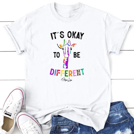 It's Okay To Be Different Tee, Proudly Printed In The USA, Tee Gray / White, #sassy #cute #colorprint