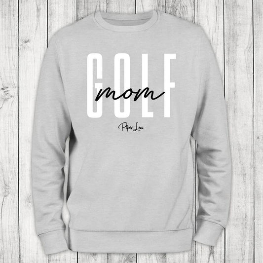 Golf Mom Sweatshirt, Proudly Printed In The USA, Sweatshirt Gray / White, #sassy #cute #colorprint