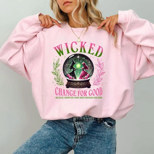 Wicked Inspired Kids and Adult Jumper Sweatshirt, Gift For Women and Man Unisex Sweatshirt