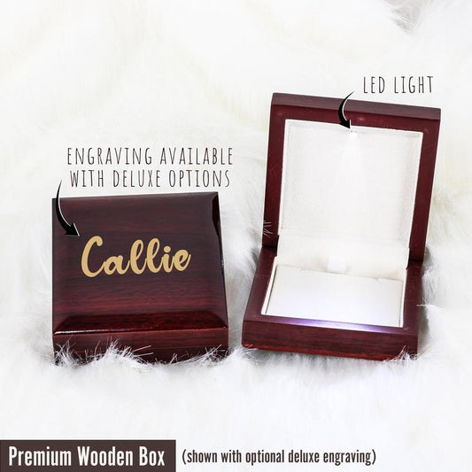 Wife Gift Box With Pendant Necklace And Message Card, Gift For Her; Wife Birthday Gift, To My Wife Necklace, Love Necklace With Message Card, Gift For Soulmate, Necklace With Gift Box, Valentines Presents, Birthstone Jewelry, Gifts For Valentines Day