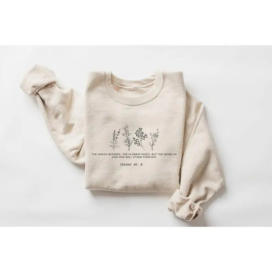 Wild Flowers Bible Verse Sweatshirt, Easter Hoodie, Floral Religious Shirt, Christian Apparel, Christian Hoodie, Women Christian Gift  T-shirt, sweater and Hoodie