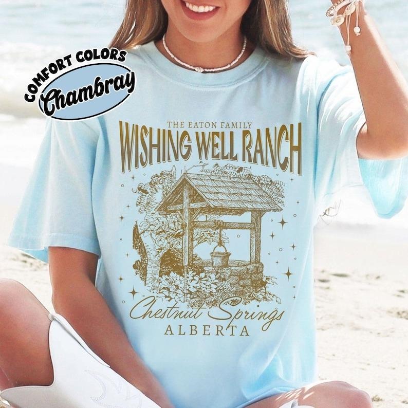 Wishing Well Ranch Comfort Colors Shirt, Chestnut Springs Cowboy Romance T Shirt, Bookish Cowgirl Tee, Bookish Gift For Her
