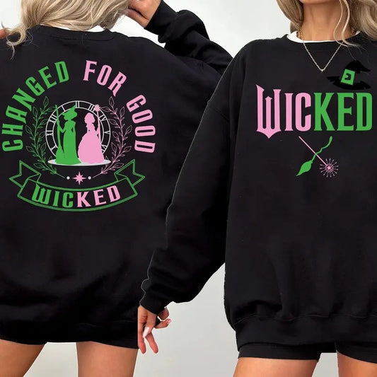 Wizard Of Oz Shirt Broomstick Tee, Wizard Of Oz Sweatshirt, Changed For Good Sweatshirt, Unisex Short Sleeve Tee
