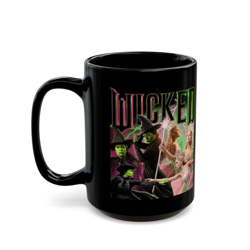 Wizard of Oz Mug Featuring Elphaba and Glinda Broadway Musical Fan Perfect Gift