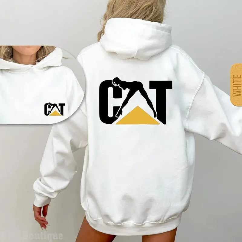 CAT Caterpillar Stripper Outfitters Graphic Hoodie/Sweatshirt/T-Shirt, For Men/Women - Unisex Style, 100% Cotton, Pullover unisex hoodie