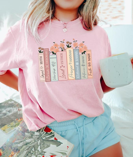Women Of The Bible T-shirt, Christian Women Shirt, Books Christian Shirts, Jesus Church Shir, Christian Book Lover Shirt, Unisex T-Shirt, Gifts For Her Him, Short Sleeve Tee Shirt Fit Top