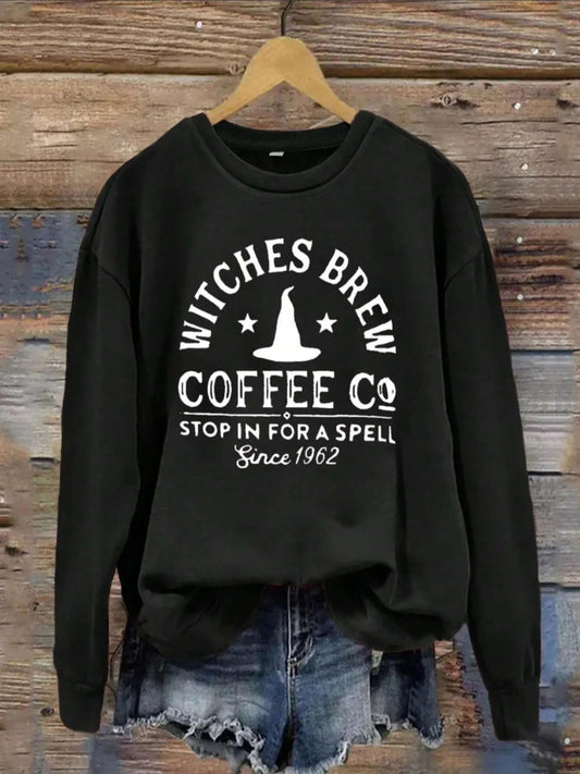 Women's Letter Print Drop Shoulder Sweatshirt, Casual Long Sleeve Round Neck Pullover for Fall & Winter, Ladies Clothes for Daily Wearstyle{n002}2