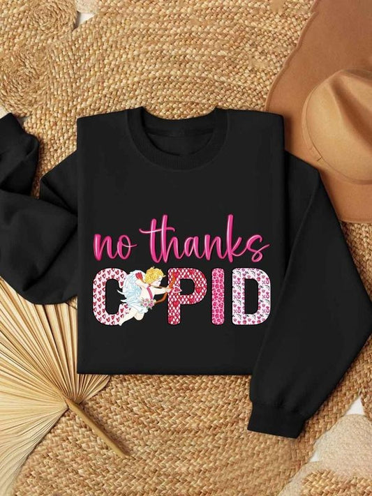 Women's Letter Print Round Neck Pullover, Fashion Casual Crew Neck Sweatshirt for Daily Holiday Outdoor Wear, Women Clothing for Fall & Winter