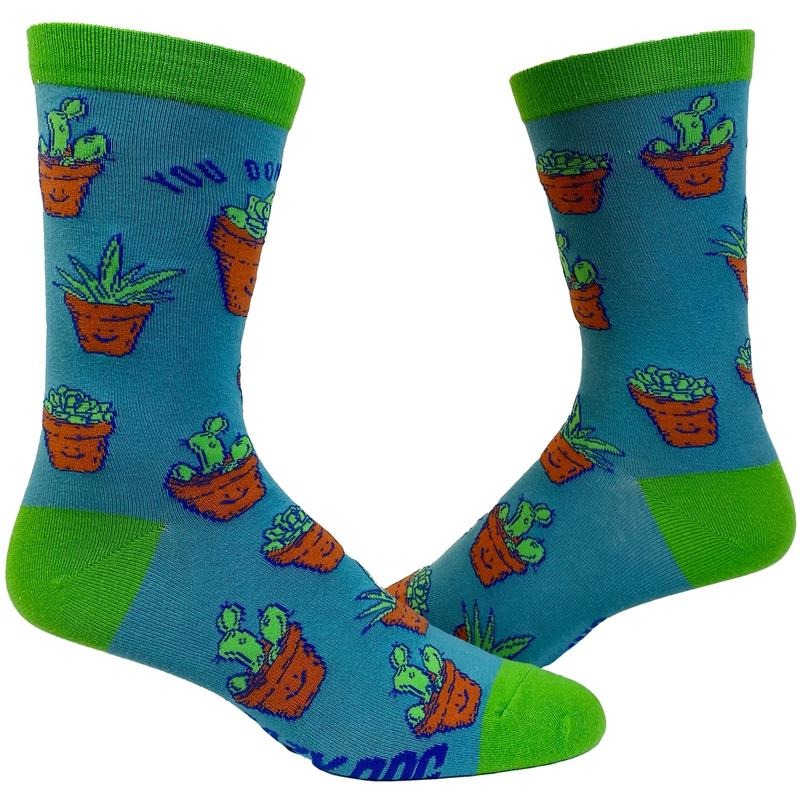 Women's You Don't Succ Socks Funny Succulent House Plant Graphic Novelty Footwear Funny Graphic Socks Comfortable Fitted Spandex Cotton