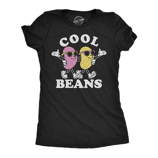 Womens Funny T Shirts Cool Beans Easter Sunday Candy Graphic Tee For Ladies Funny Womens T Shirts Cute Slimming Top Comfortable Soft Womenswear Easter Tops for Women Funny Sarcastic Top Women's Black -