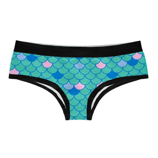 Womens Mermaid Scales Panties Funny Sarcastic Mythical Creature Fantasy Underwear For Ladies Funny Underwear for Women Funny Animal  Women's Novelty Panties Multi
