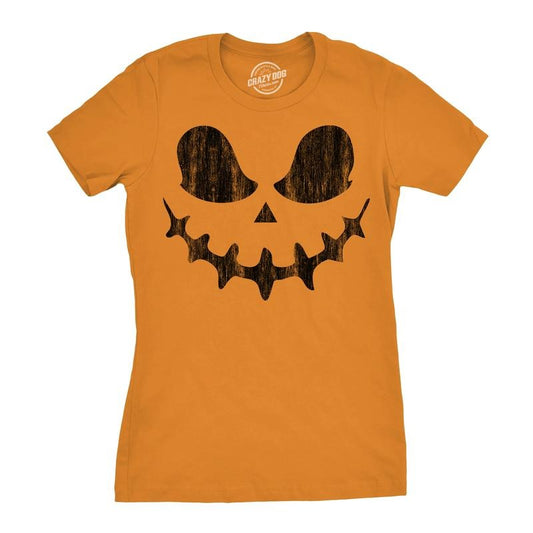 Womens Skeletal Steve Pumpkin T Shirt Funny Halloween Jack O Lantern Skull Smile Tee For Ladies Funny Womens T Shirts Cute Slimming Top Comfortable Soft Womenswear Halloween Tops for Women Women's Orange - XL