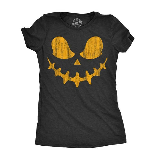 Womens Skeletal Steve Pumpkin T Shirt Funny Halloween Jack O Lantern Skull Smile Tee For Ladies Funny Womens T Shirts Cute Slimming Top Comfortable Soft Womenswear Halloween Tops for Women Women's Black - M