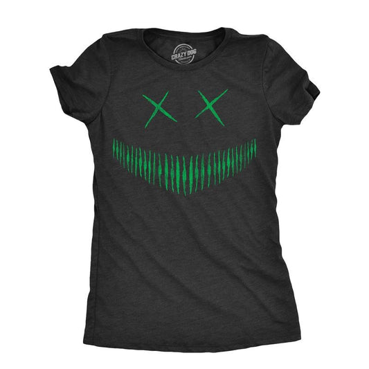 Womens Zipper Zach Pumpkin T Shirt Funny Halloween Jack O Lantern Chilling Smile Tee for Ladies Funny Womens T Shirts Cute Slimming Top Comfortable Soft Womenswear Halloween Tops for Women Women's Black -