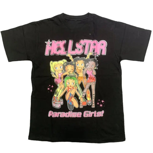 Y2K Aesthetic Hellstar Paradise Girls Unisex Tshirt, Hellstar Studios Shirt, Hellstar Graphic Tee, Hellstar Paradise Girls Aesthetic, Cute Graphic Tee, gift for her Top Womenswear